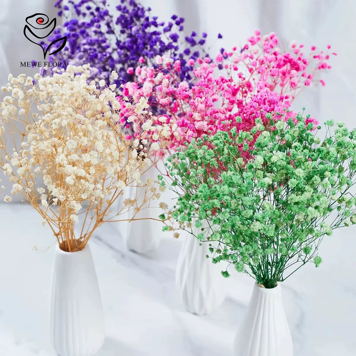 Mélange de fleurs séchées Gypsophila pour bébé