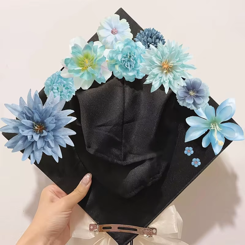 Têtes de fleurs artificielles mixtes