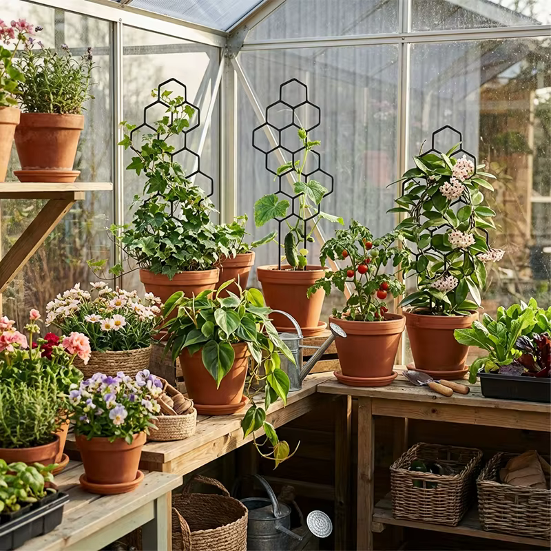 Support pour Plantes Grimpantes pour Balcon