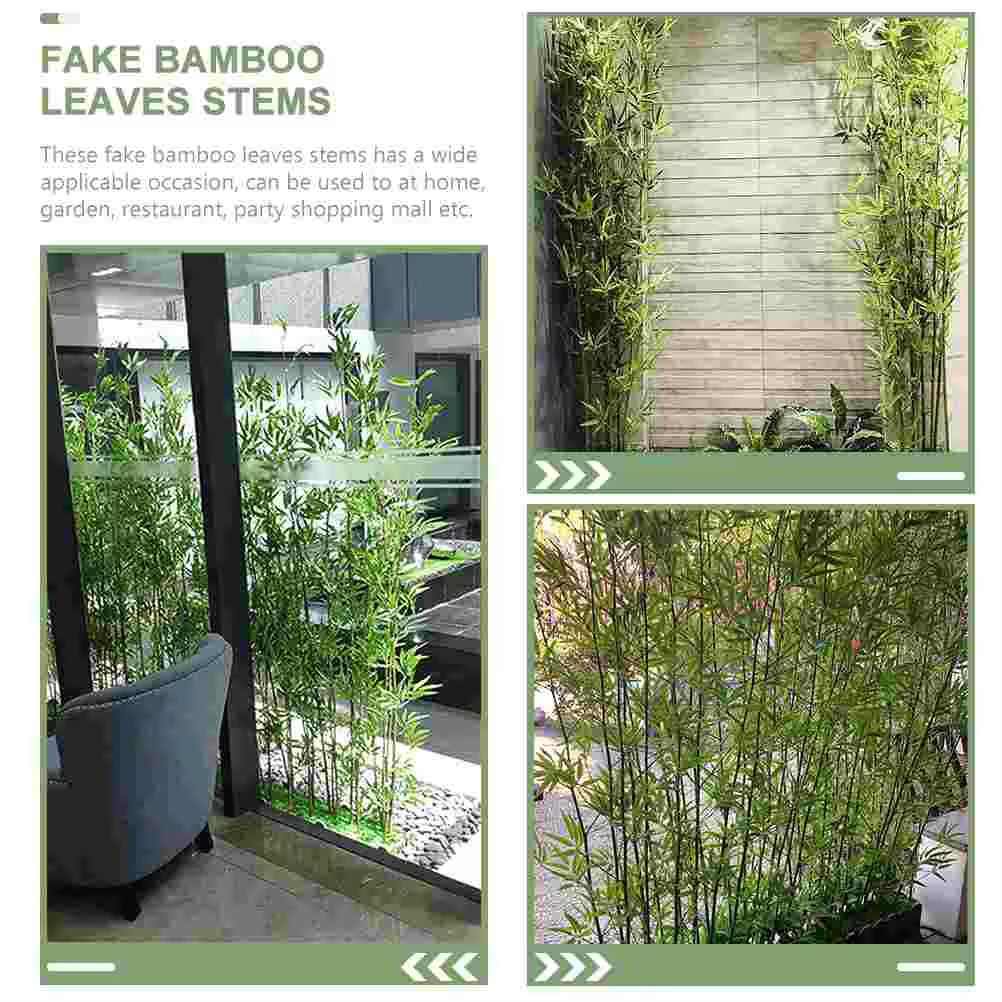 Feuilles décoratives en bambou