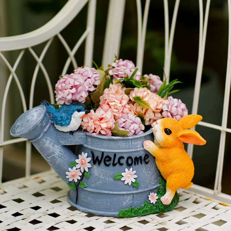 Jardinière succulente lapin mignon