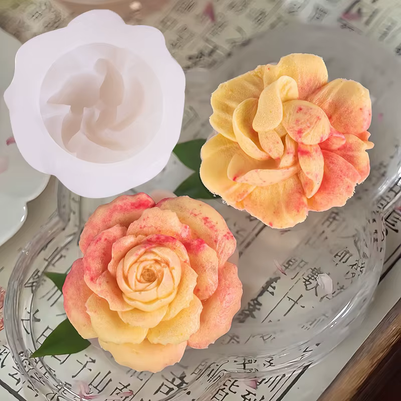 Moule 3D en Silicone pour bougie de fleur de jasmin et de gardénia
