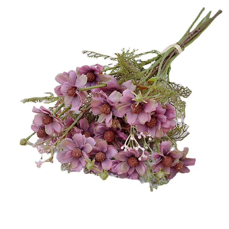 Bouquet de fleurs artificielles vintage