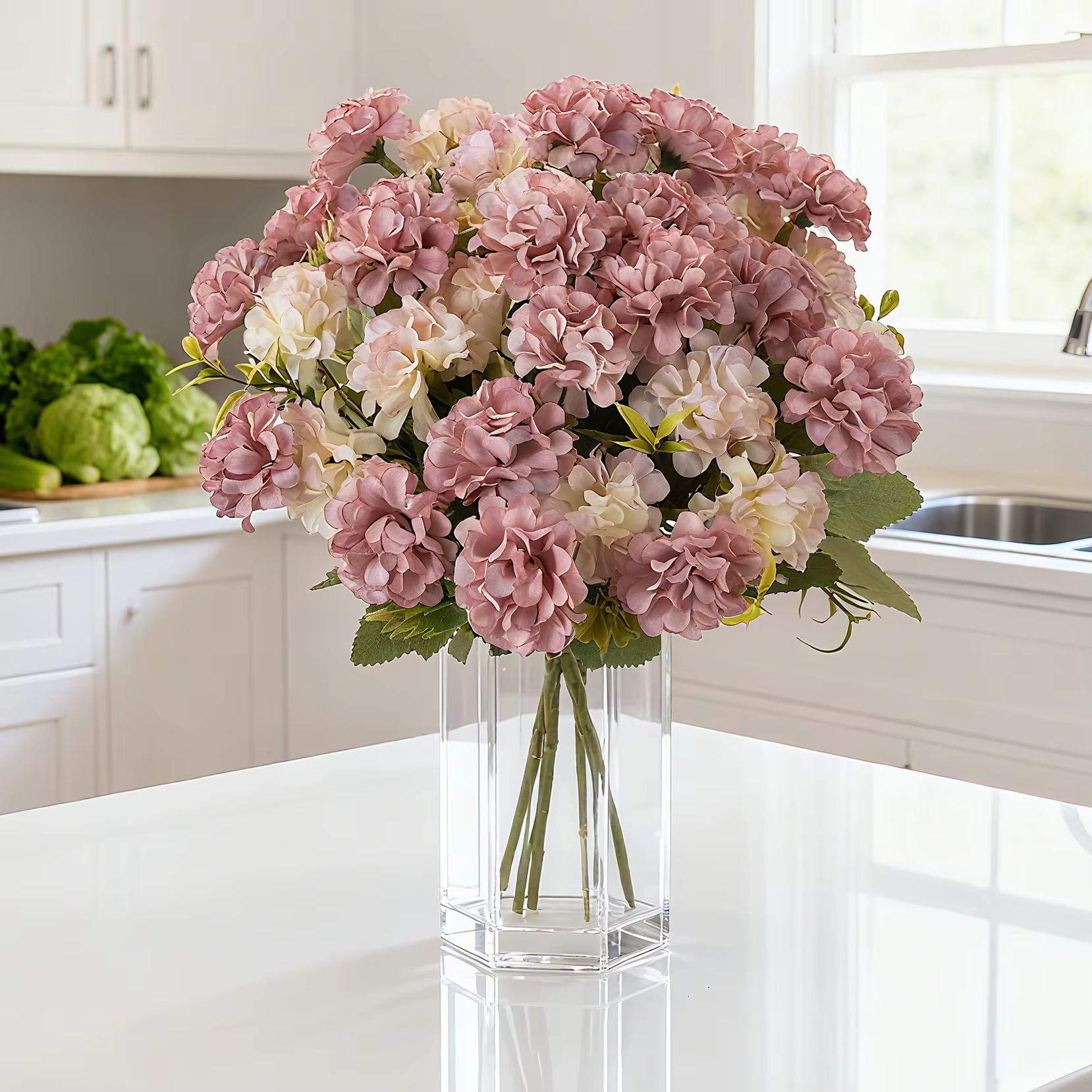 Fleurs artificielles en soie