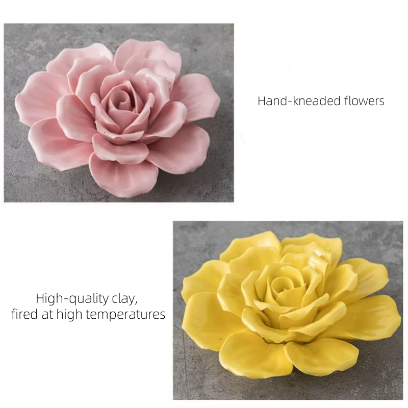 Fleurs en céramique créatives