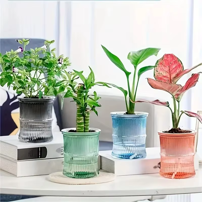 Pot de fleurs auto-arrosage automatique absorbant l'eau