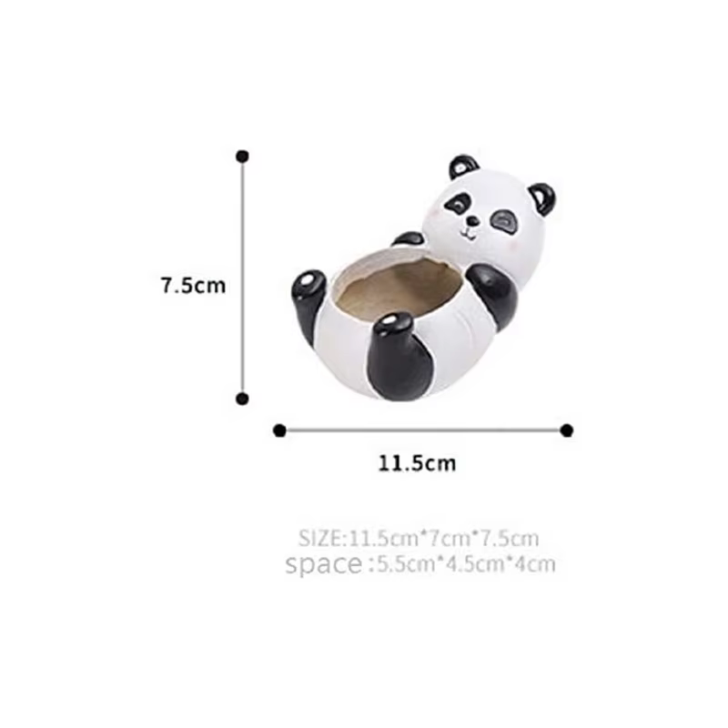Pot de plantes panda mignon