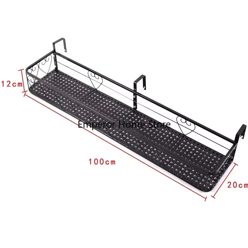 Pot de fleur de fenêtre de garde-corps de balcon de stockage T1, support de fleur en fer T1, plante mise en place par étagères
