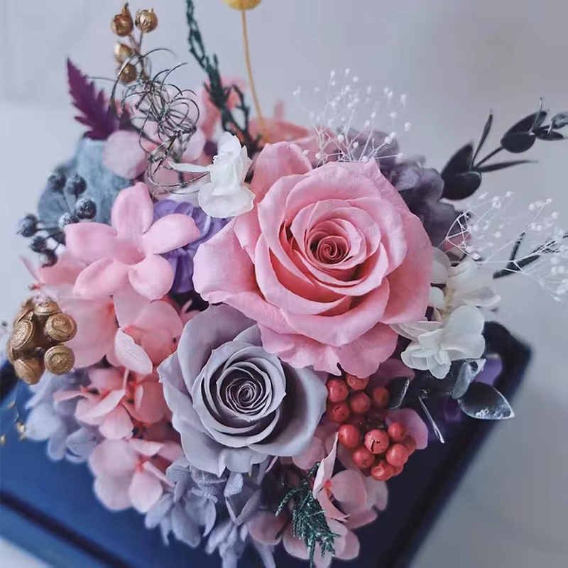 Mini Roses séchées réelles conservées