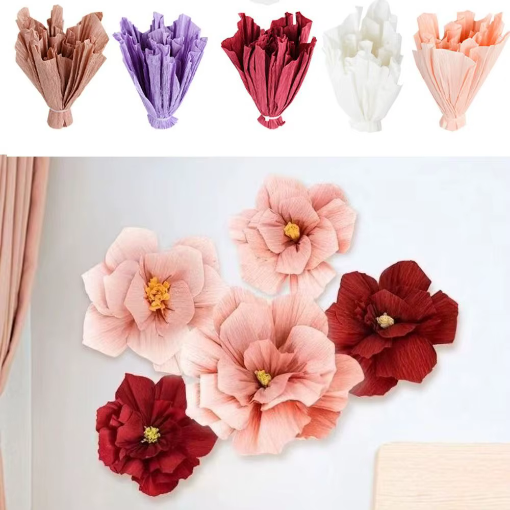 Fleurs en papier pansement déformables légères
