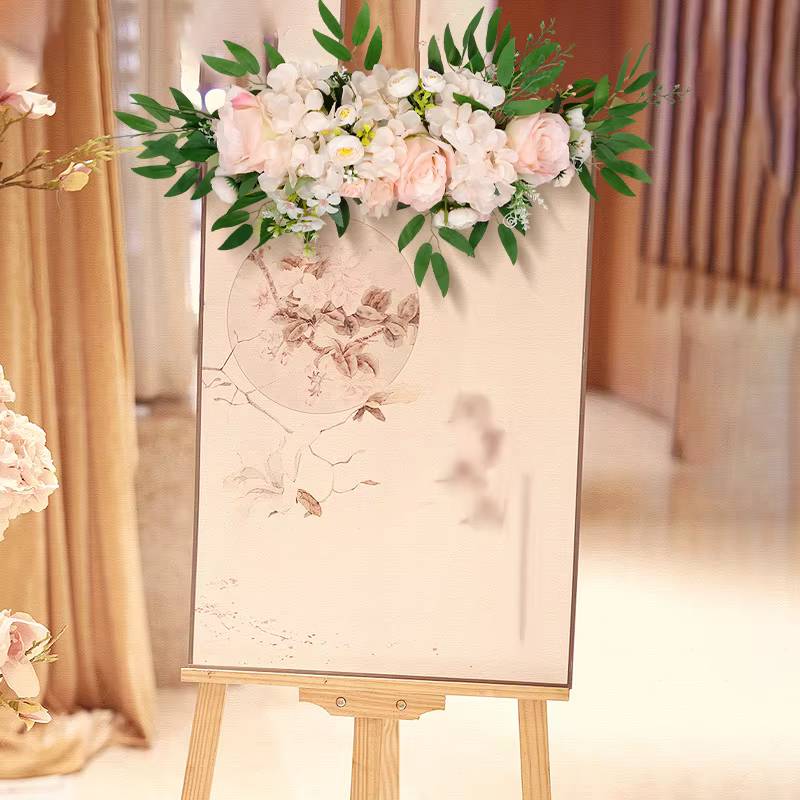 Fleurs artificielles en soie pour décorations d'arche de mariage
