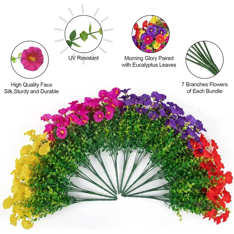 Fleurs artificielles en soie