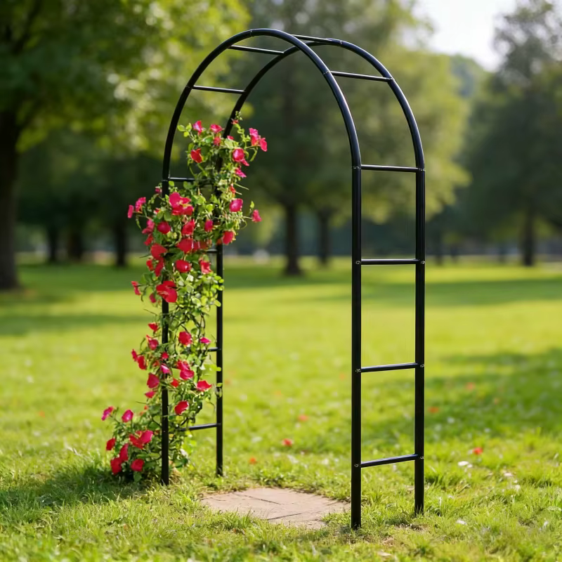 Arche de jardin personnalisée renforcée pour plantes grimpantes (roses