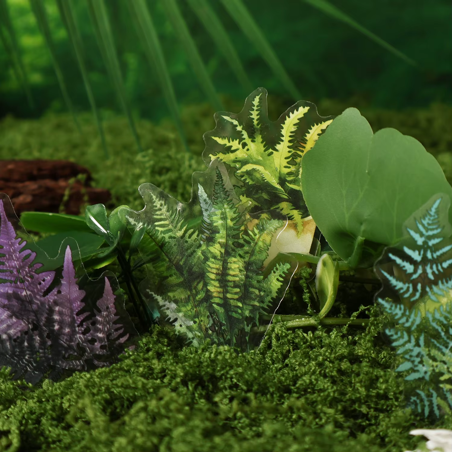 Autocollant feuilles de plantes
