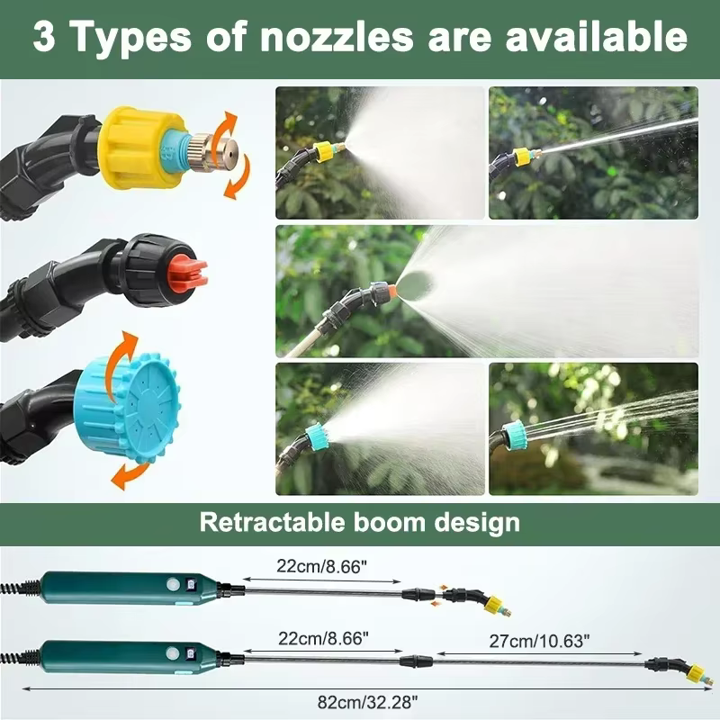 Pulvérisateur de jardin électrique haute pression 2400mAh