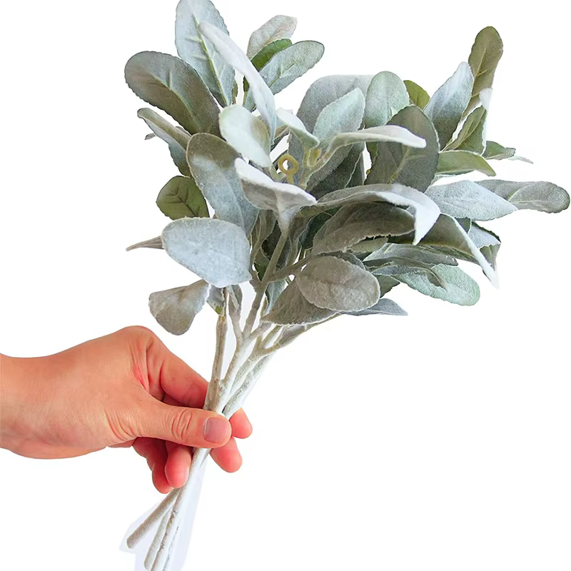 Plantes artificielles flocage oreille de lapin herbe mariage décorations de noël Vase pour la maison Scrapbooking bricolage boîte à cadeaux jardin d'automne