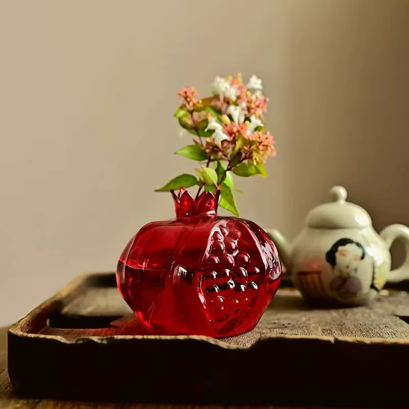 Vase à grenade créatif plante Terrarium hydroponique verre fleur séchée