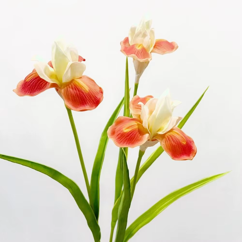 Branches de fleurs d'iris artificielles en PU