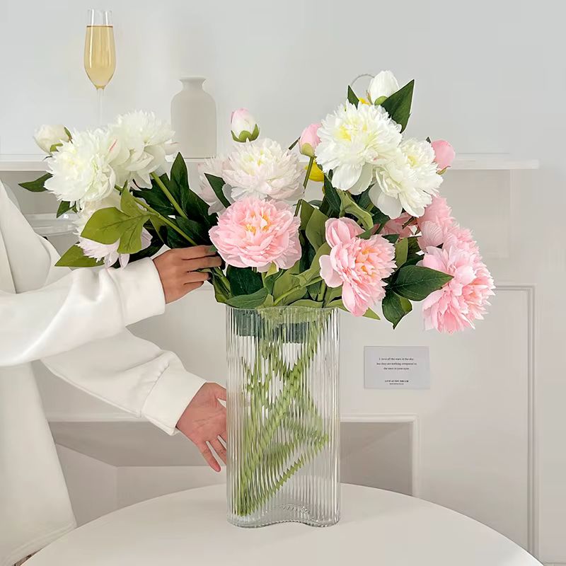Fleur artificielle pivoine double pétale