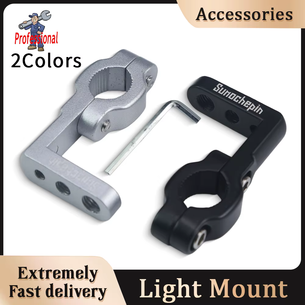 Support de guidon pour accessoires de moto, pince en alliage d'aluminium, support de rétroviseur de moto, adaptateur de montage sur guidon