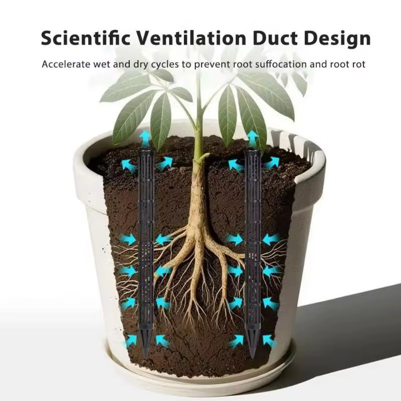 Solution contre l'excès d'eau! Tubes d'aération pour plantes