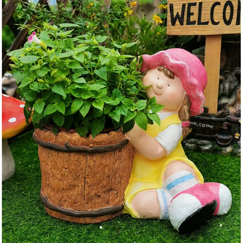Pot de fleur de jardin extérieur