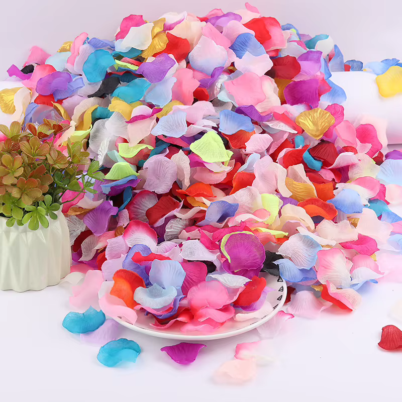 300 pièces pétales de Rose artificiels fleur fille lancer