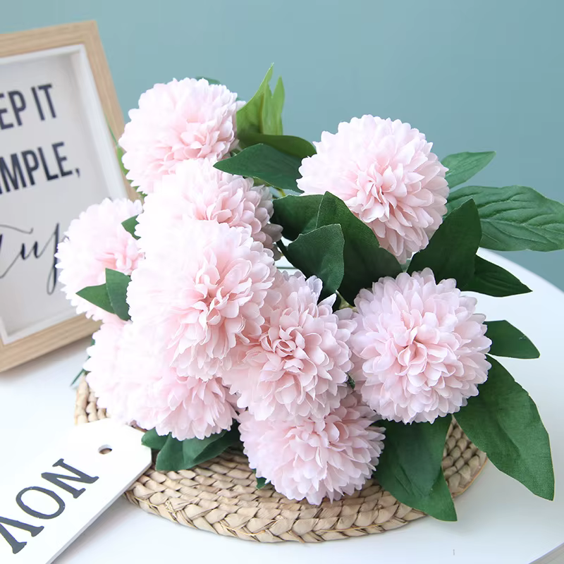 Fausse fleur artificielle en soie d'aloès vert