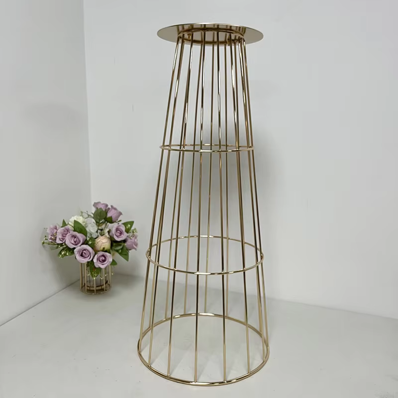 Vases en métal en forme de trompette (5/10 pièces) pour centre de table de mariage, vases à fleurs pour événements, accessoires décoratifs pour la maison