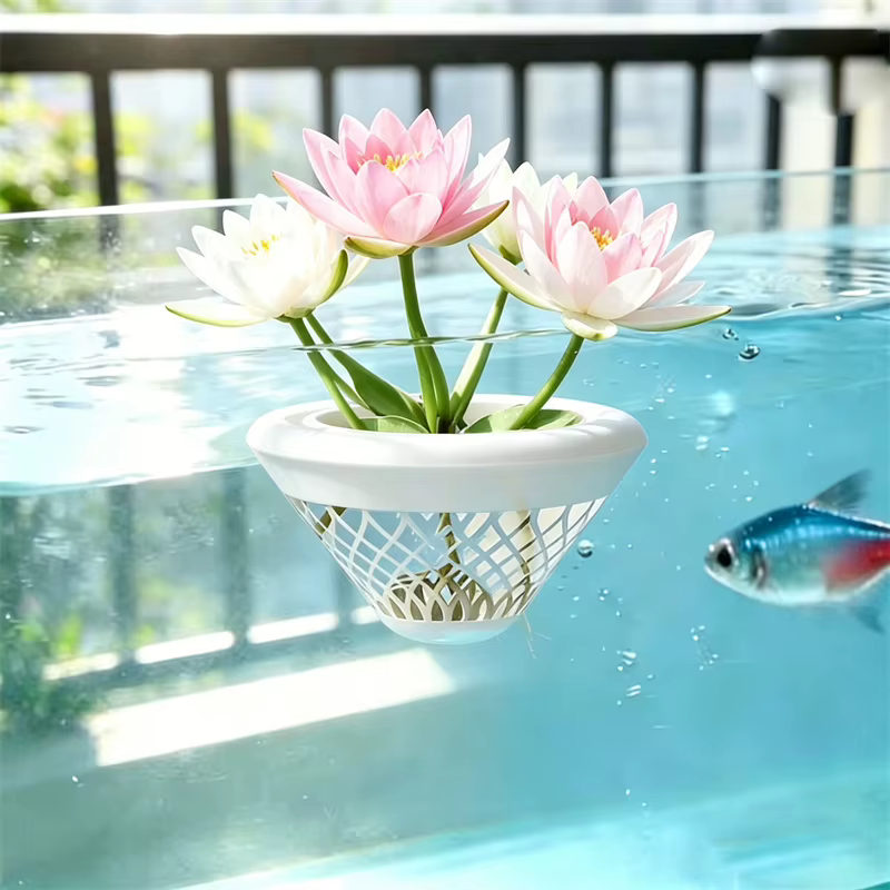 Pot de fleurs flottant pour culture hydroponique