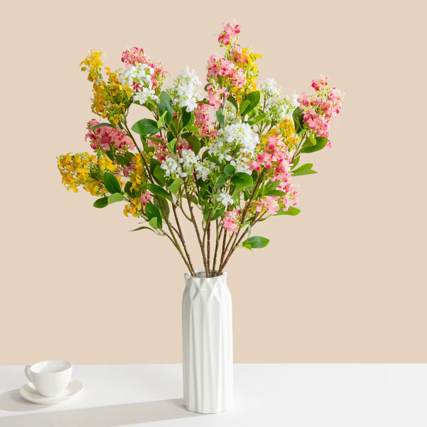 Soie artificielle lilas fleurs mariage nuptiale Bouquet maison salle extérieure Garden Party Arch bricolage cadeau