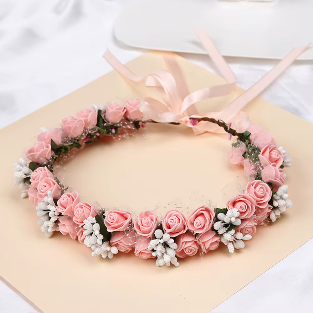 Couronne de fleurs féeriques, épingles à cheveux colorées, pinces à cheveux polyvalentes et élégantes pour femmes et filles, accessoires de mode, accessoires de photographie