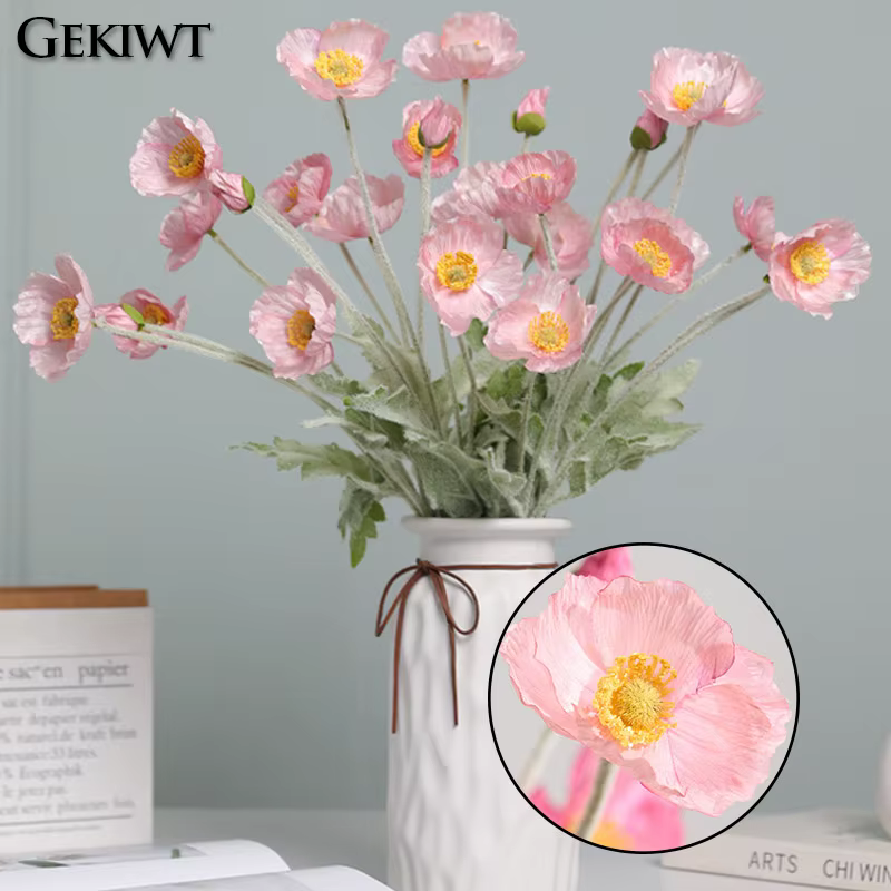 Fleurs artificielles en soie Flocking Yu Meiren