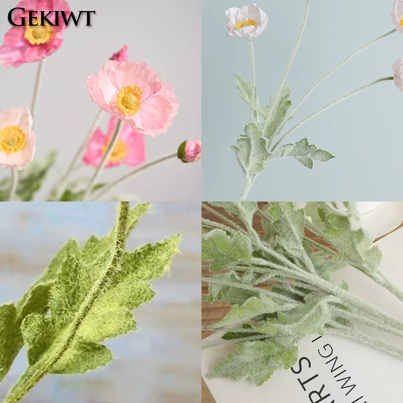 Fleurs artificielles en soie Flocking Yu Meiren