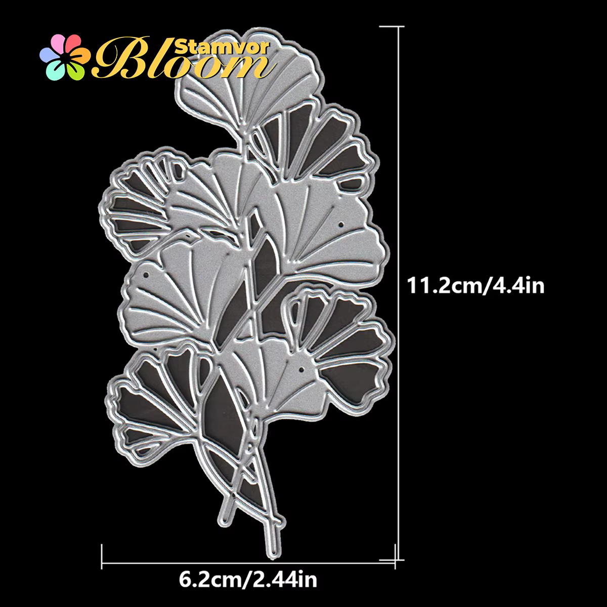 Ginkgo biloba feuilles belles fleurs matrices de découpe en métal Scrapbooking gaufrage décoratif