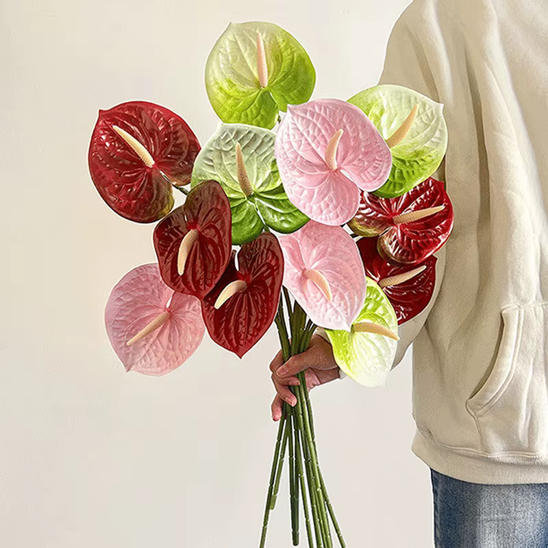 Plantes artificielles, fleurs artificielles à tige unique