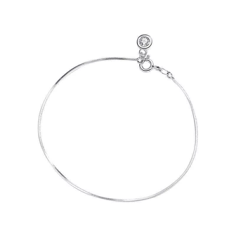 Nouveau Bracelet de Luxe en Laiton à Motifs Floraux, Chaîne Minimaliste Haut de Gamme avec Breloque Zircon, Bijou de Fête pour Femme, Idéal Cadeau