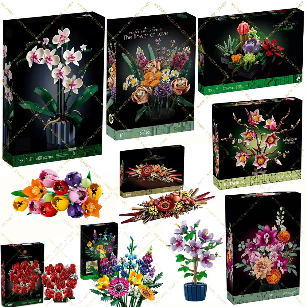 Fleurs artificielles 3D