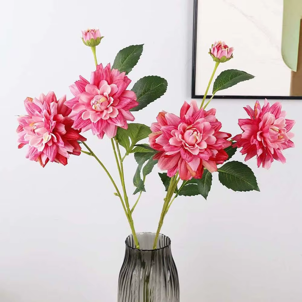 Fleur de Dahlia Artificielle Effet Réel