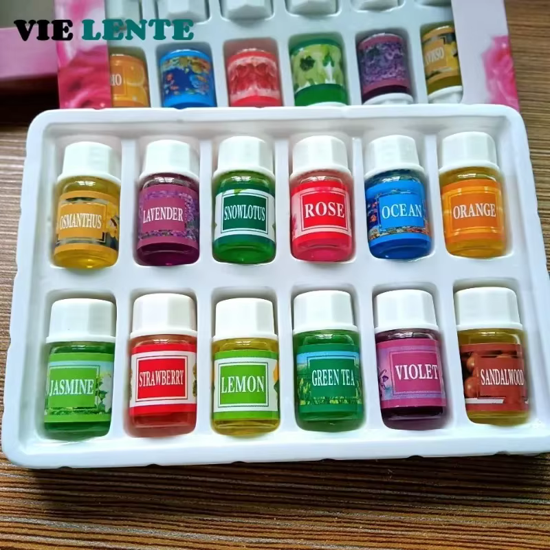 12 pièces 3ML désodorisant plante naturelle aromathérapie huile essentielle climatisation parfum arôme diffuseur