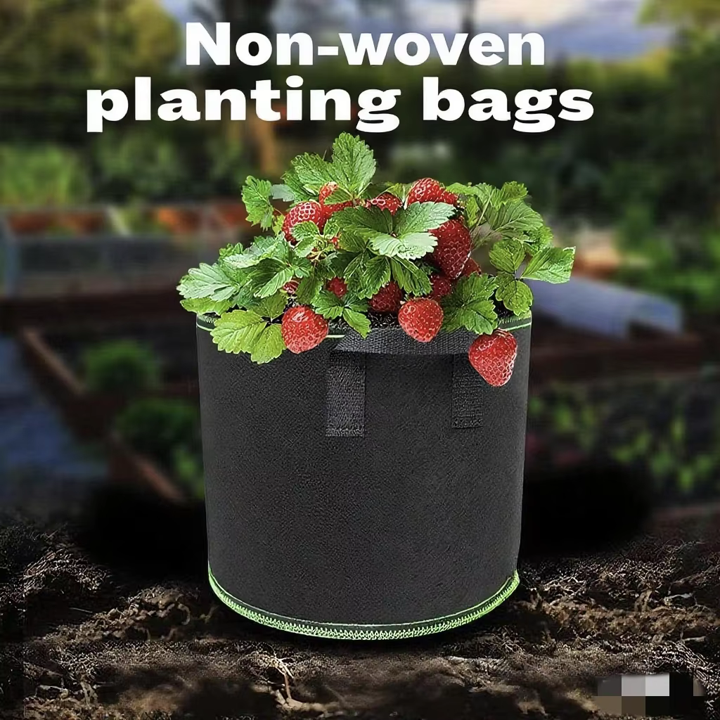 Lot de 5 sacs de culture en feutre pour plantes