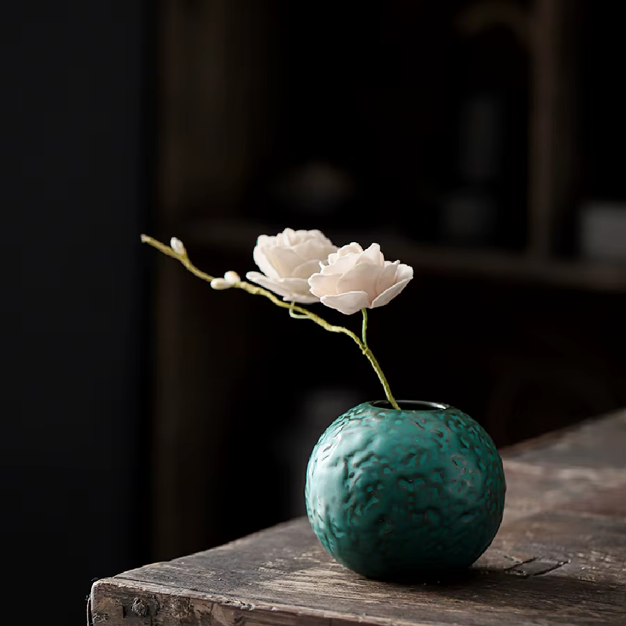 Vase Vintage hydroponique plante verte Simulation fleur ustensiles de bureau salon