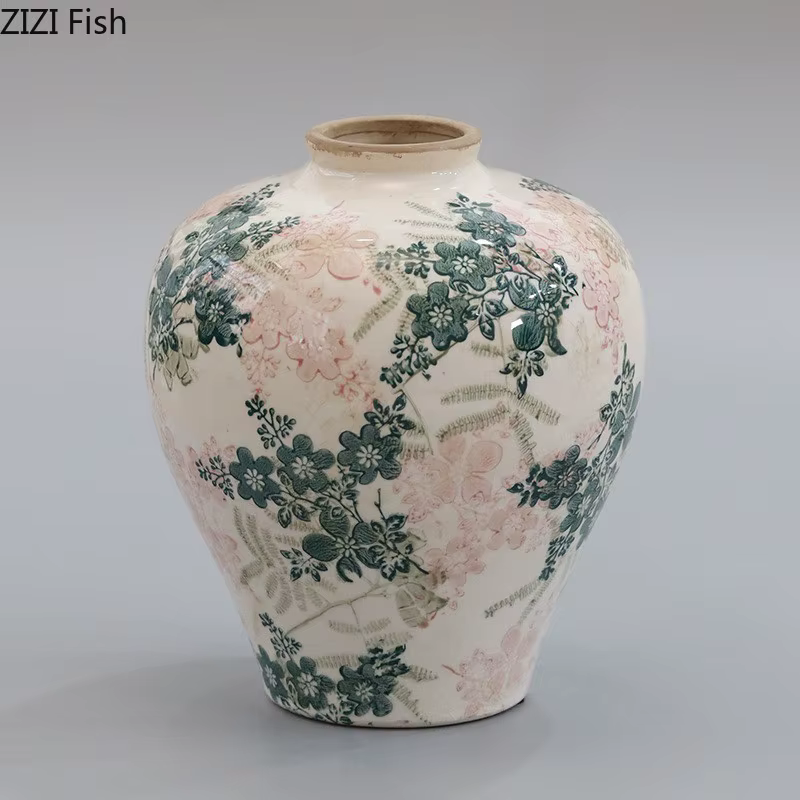 Vase créatif à Texture craquelée