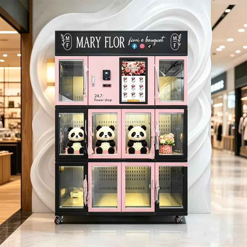 Distributeur automatique de bouquets floraux pour intérieur et extérieur