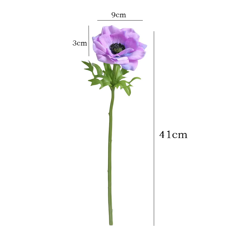 Anémones artificielles roses de mariage