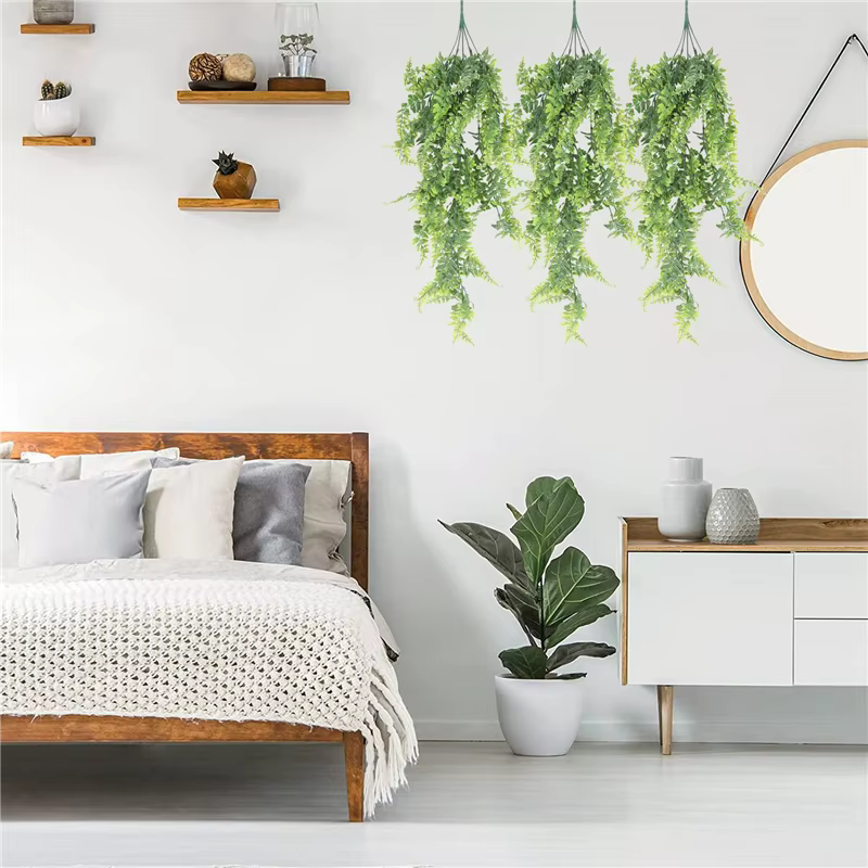 Lot de 3 plantes artificielles suspendues