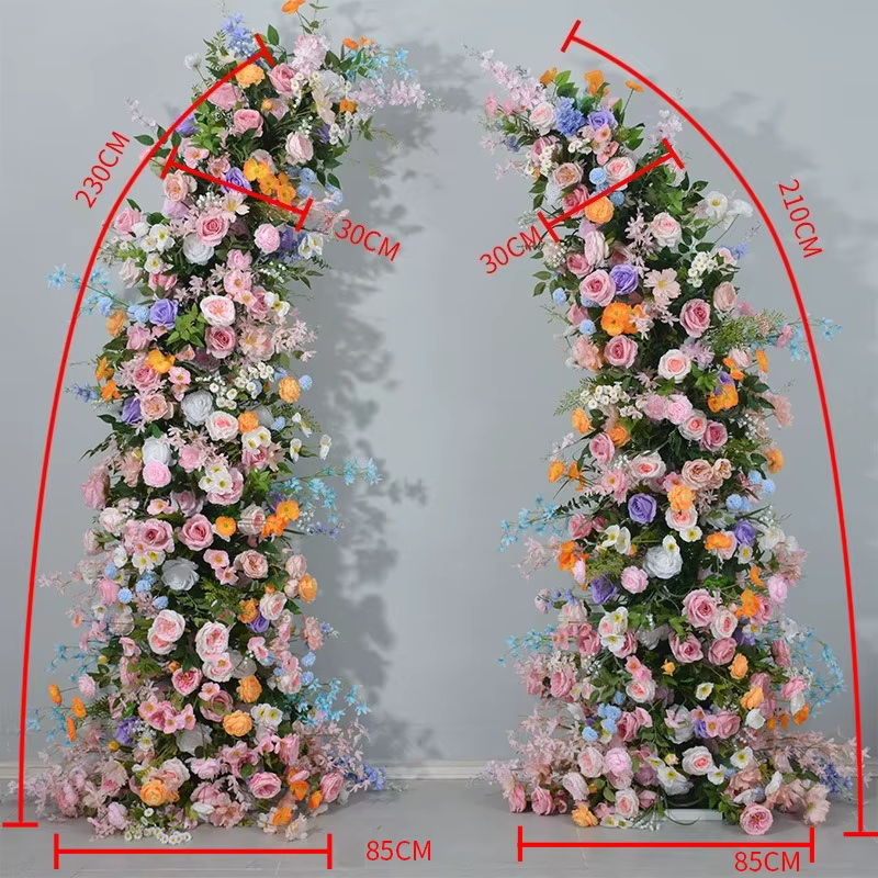 Offre spéciale Monet jardin artificielle Rose réutilisable coin Floral extérieur Festival célébration marché configuration résistant aux intempéries décor