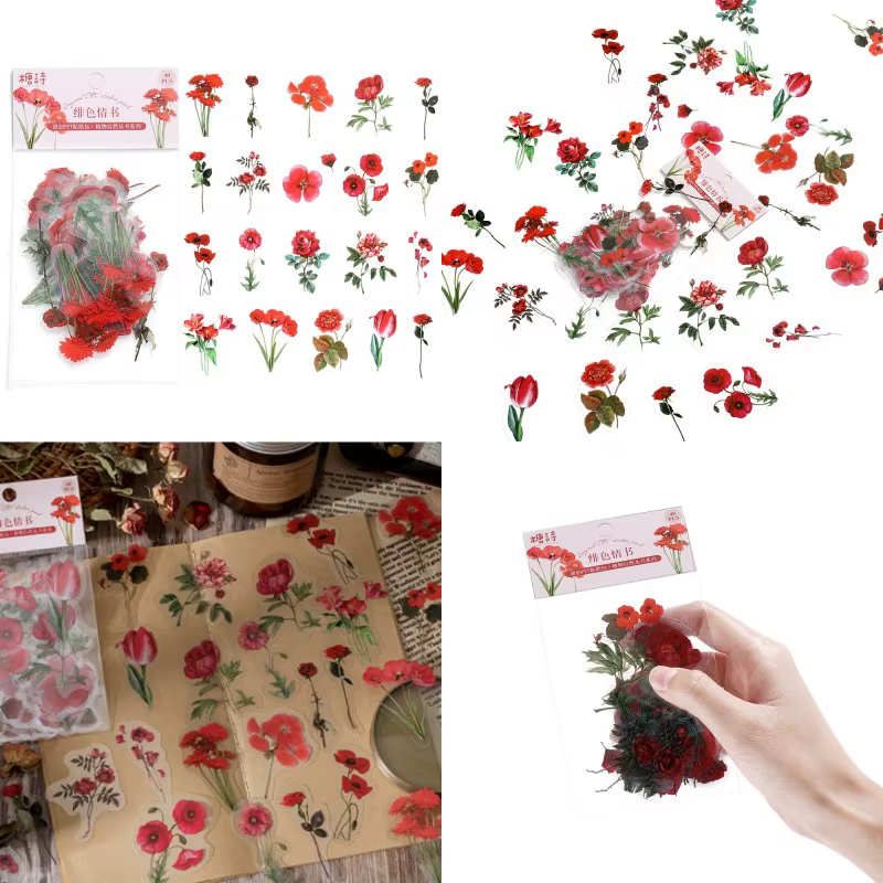 Autocollants décoratifs en forme de plantes et de fleurs pour animaux de compagnie