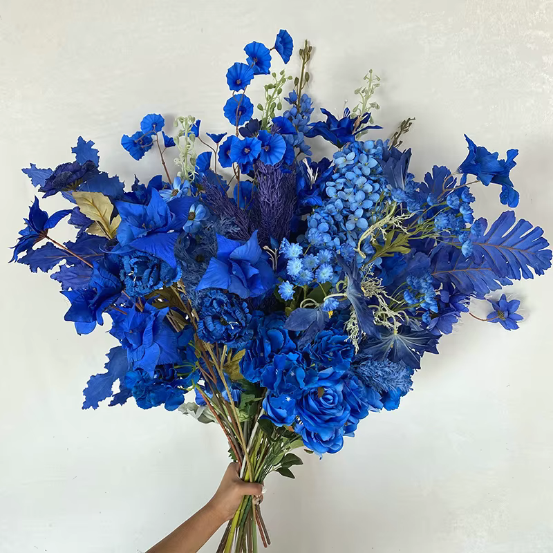 Fleurs de la série bleu royal