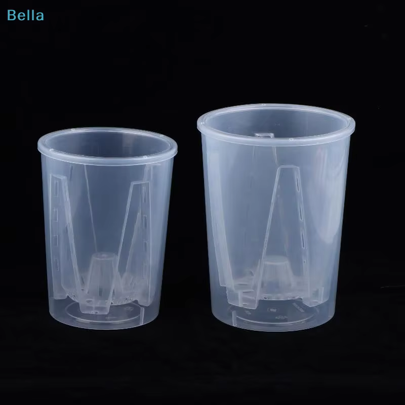 ♩ Pots à orchidées en plastique transparent avec trous